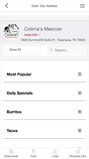 Texarkana Takeout Screenshot 2