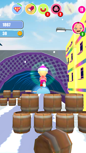 Baby Snow Run - Running Game Screenshot 2