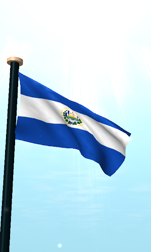 El Salvador Flag 3D Free Screenshot 1