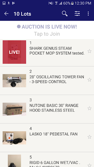 Ross Auction Screenshot 1