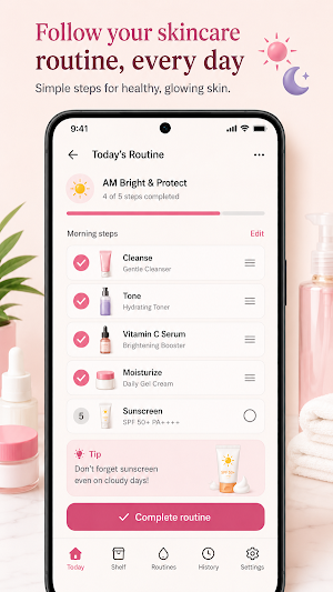 Skincare Routine Tracker Screenshot 0