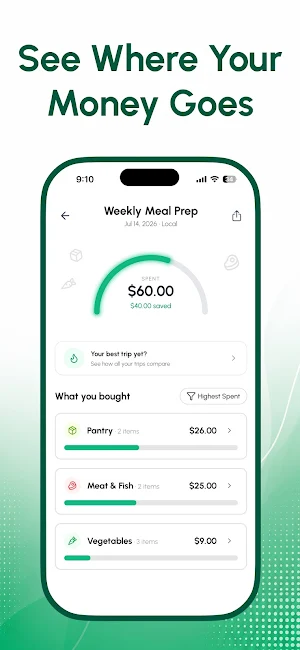 GroceryBudget - Shopping List Screenshot 2