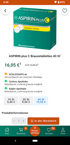 Schlossapo.de Screenshot 3