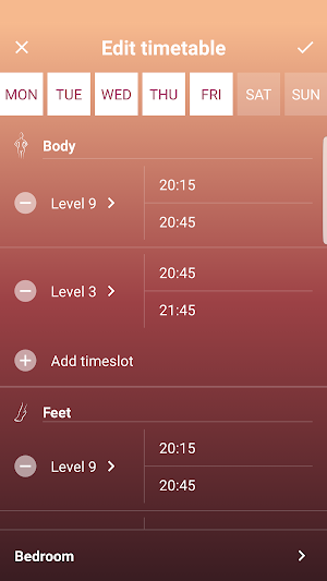 Beurer CosyNight Screenshot 2