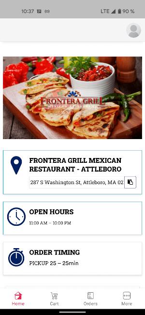 Frontera Grill - Attleboro Screenshot 1