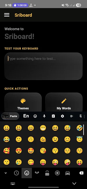 Sriboard - Sinhala Keyboard Screenshot 1