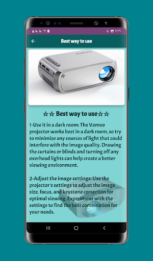 Vamvo projector review Screenshot 2