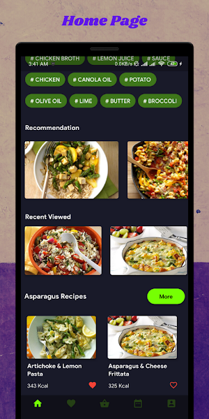 Asparagus: Vegetable recipes Screenshot 1