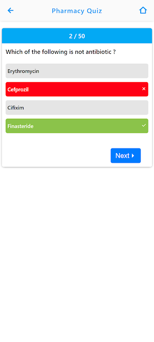 Pharmacology MCQs Quiz App Screenshot 2