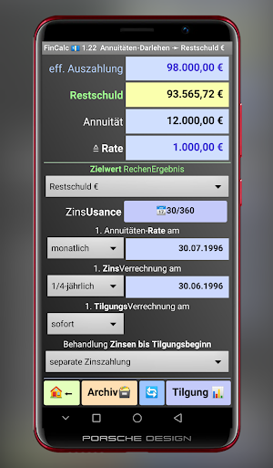 FinCalc Screenshot 1