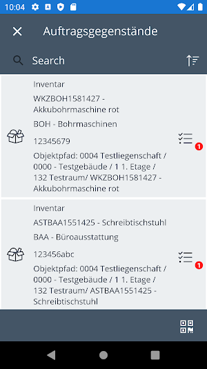 VitriApp-Aufträge Screenshot 2