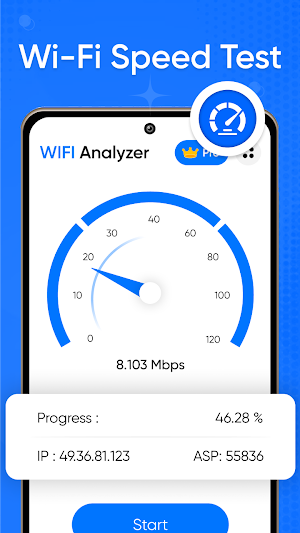 Wifi Analyzer& Wifi Speed Test Screenshot 2