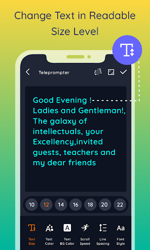 Teleprompter Screenshot 1