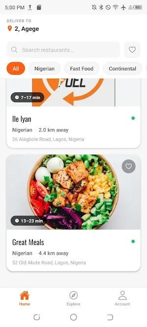 Mobile Foods Screenshot 0