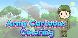 coloring cartoon soldiers Screenshot 0