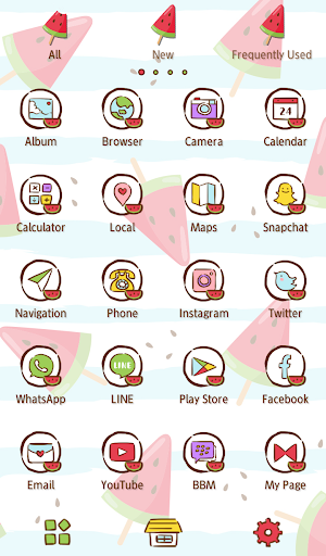 Cute Wallpaper Watermelon Breeze Theme Screenshot 2