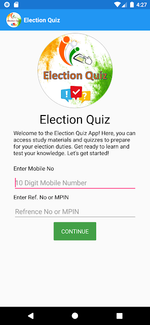 Election Quiz Screenshot 1