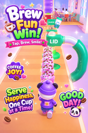 Panda Cafe Master Idle Tycoon Screenshot 1
