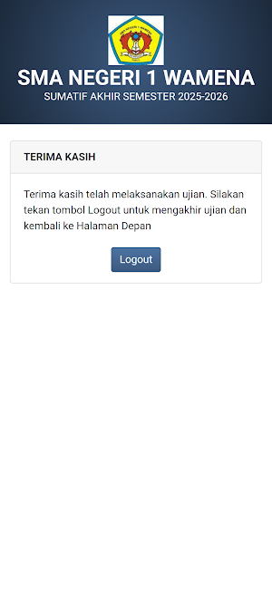EXAM SMAN 1 WAMENA Screenshot 2