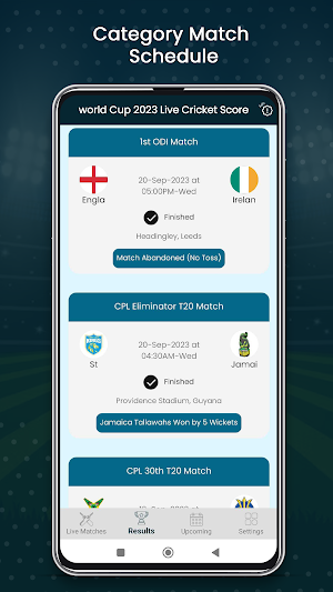 Wold Cup 2023 Cricket Score Screenshot 2