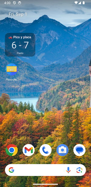 Pico y Placa Pasto 2023 Screenshot 1