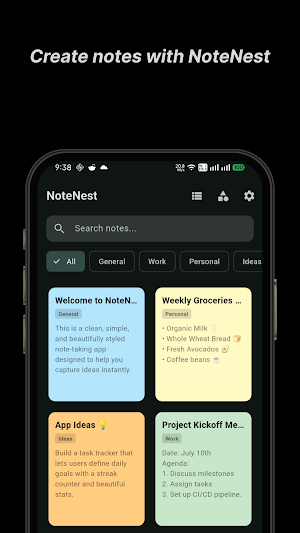 Note Nest: Notes & Organizer Screenshot 0