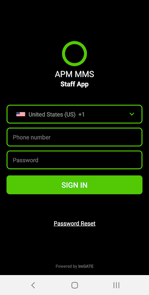 APM MMS Mobile Staff Screenshot 1