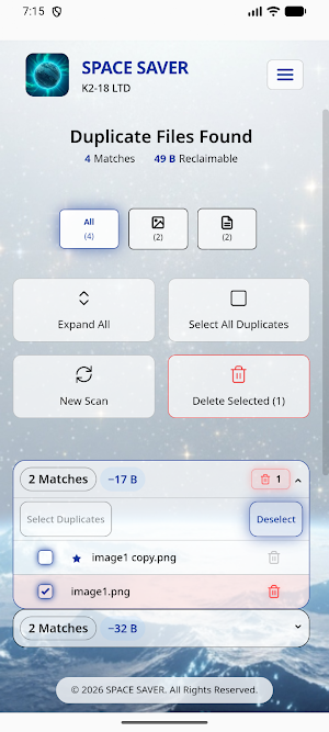 Space Saver Screenshot 3