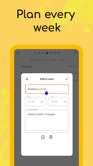 Dayglow Daily Routine Planner Screenshot 1