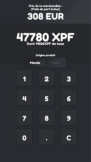 Taxe Import Tahiti Screenshot 3