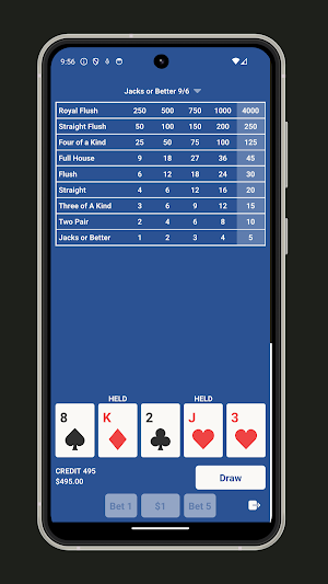 Video Poker Mobile Screenshot 1