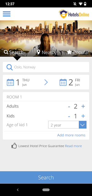 HEI Online Hotel Reservations Screenshot 0