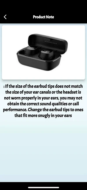 SENNHEISER CX Plus guide Screenshot 1