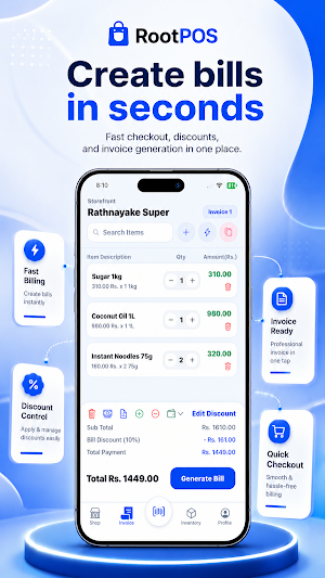 Root Pos -Mobile POS & Billing Screenshot 1