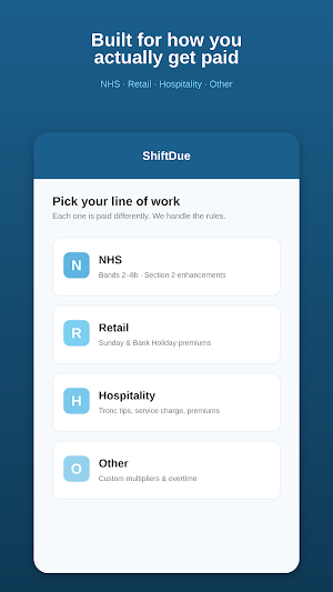 ShiftDue: UK Shift Pay Screenshot 0