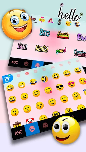 Pastel Pineapple Keyboard Theme Screenshot 2