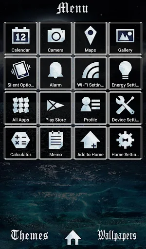 Full Moon Over the Sea Theme Screenshot 1