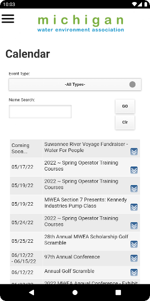 MWEA Mobile App Screenshot 3