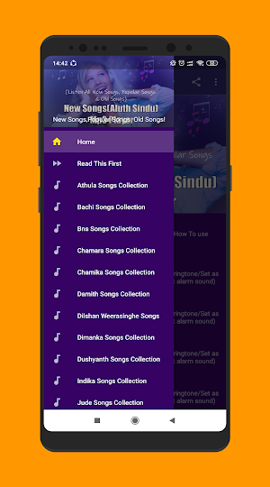 Aluth Sindu Mp3 Player Screenshot 0
