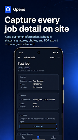 Operis: Field Service Reports Screenshot 2