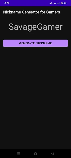 Nickname Generator For Gamers Screenshot 1