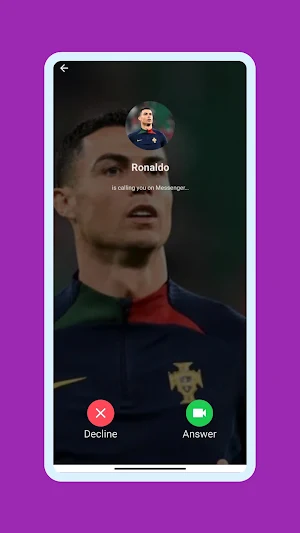 Fake Call with Ronaldo Screenshot 2