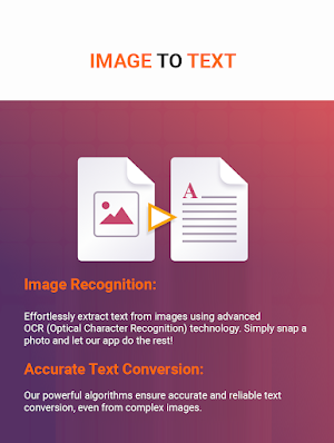 Image to text to Speech, Scan Screenshot 1
