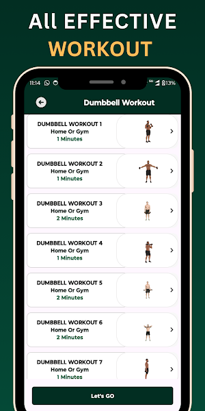 Dumbbell Workout at Home Screenshot 3