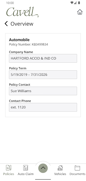 Cavell Risk Inc. Screenshot 3