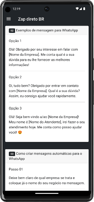 ZapDiretoBR - Sem salvar, Link Screenshot 2
