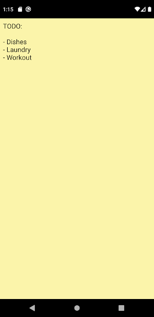 Sticky Notes Widget Screenshot 2