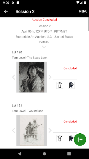 Scottsdale Art Auctions Screenshot 1