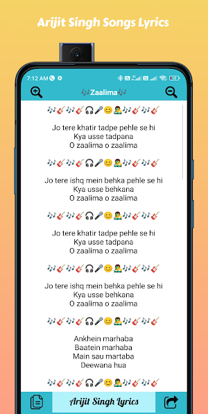 Arijit Singh Song Lyrics 2023 Screenshot 3