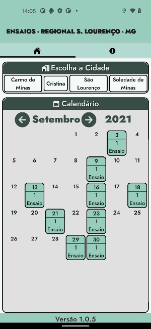 CCB Ensaios Lourenço MG Screenshot 1